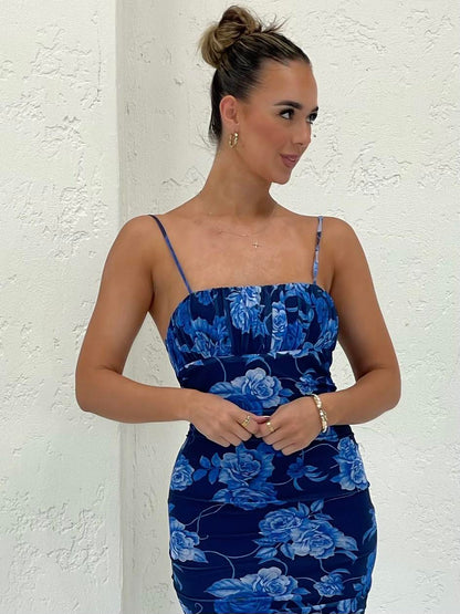 Floral Satin Dress