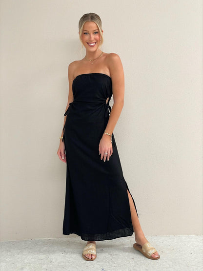 Strapless Tie Dress