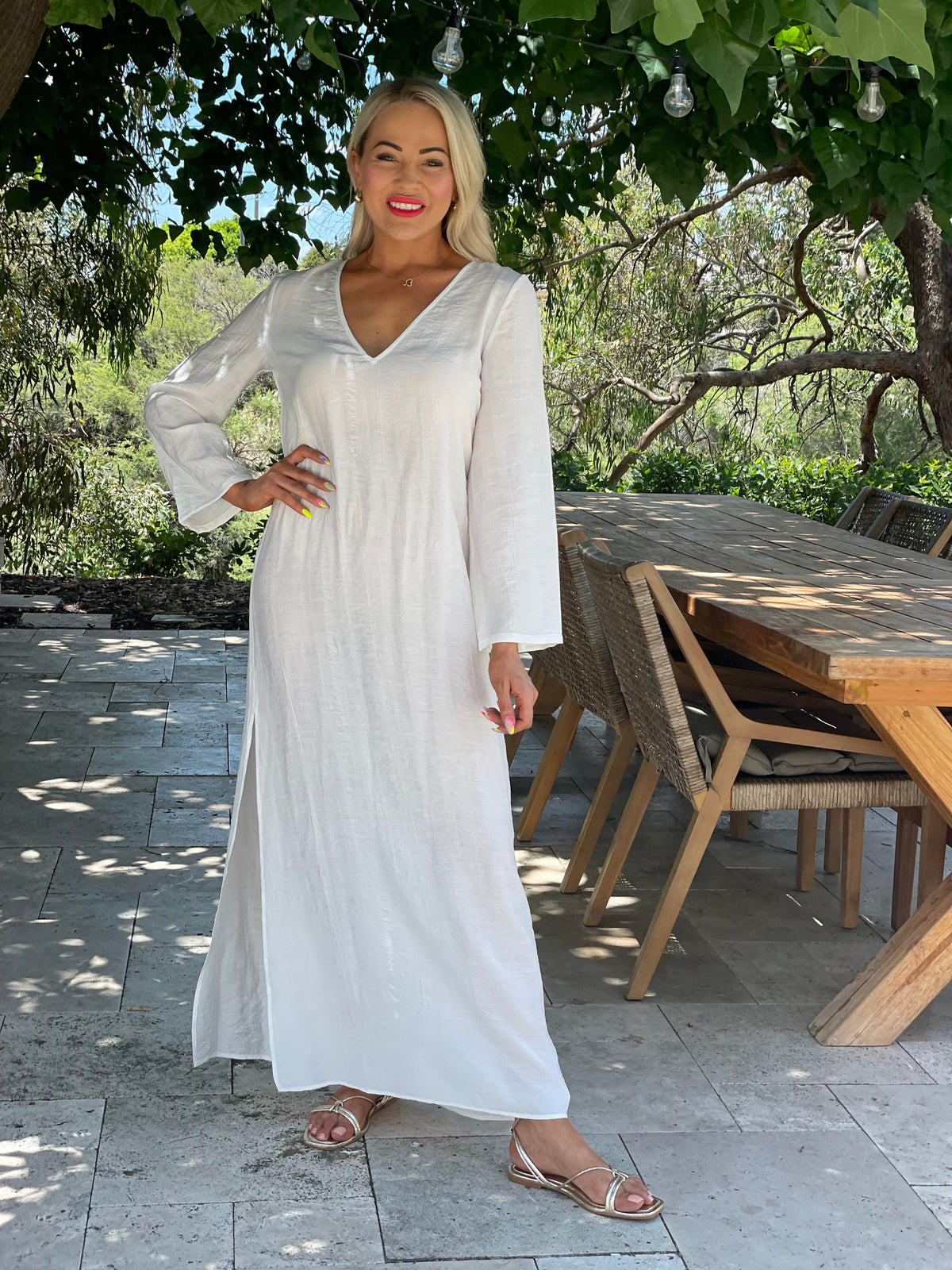 Elegant V-Neck Dress
