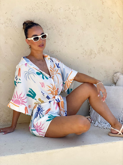 Tropical Print Playsuit